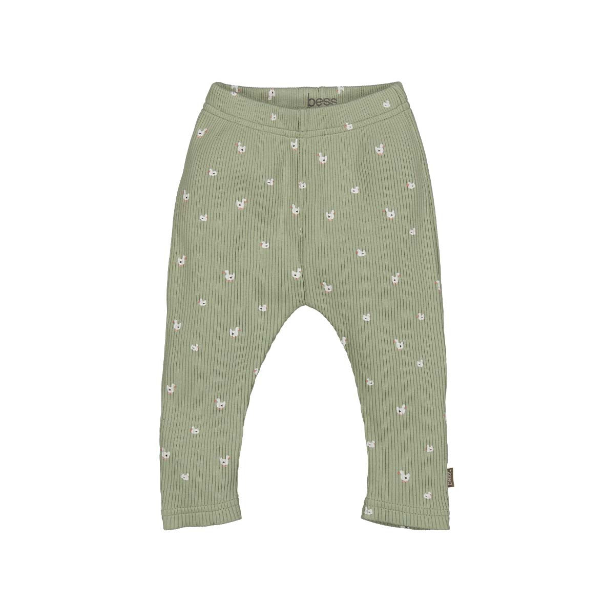 Bess:legging green goose