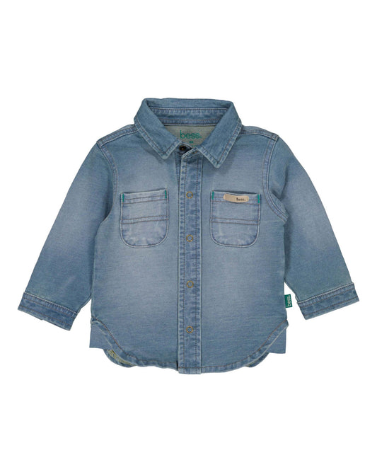 Bess: zacht hemd jogdenim