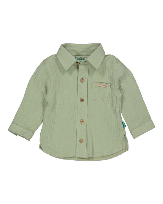 Bess: hemdje Muslin teal