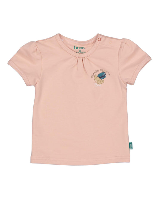 Bess: Shirt peach "Good Vibes"