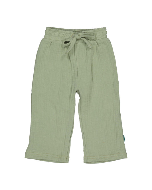 Bess: Pants Wide Leg Muslin teal