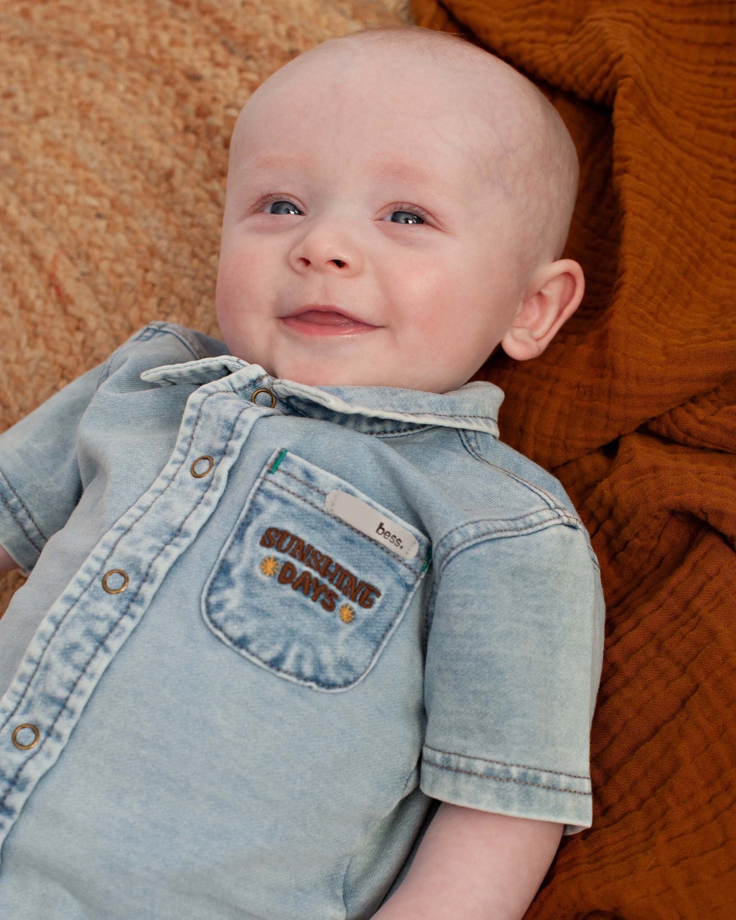 Bess: hemdje jogdenim stone wash