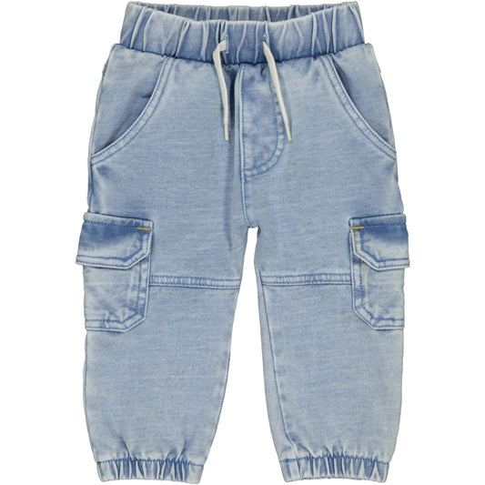Bess: Pants jogdenim light wash