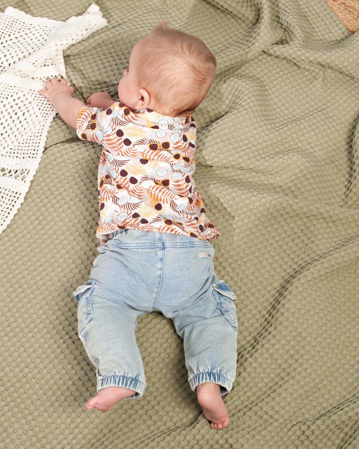 Bess: Pants jogdenim light wash