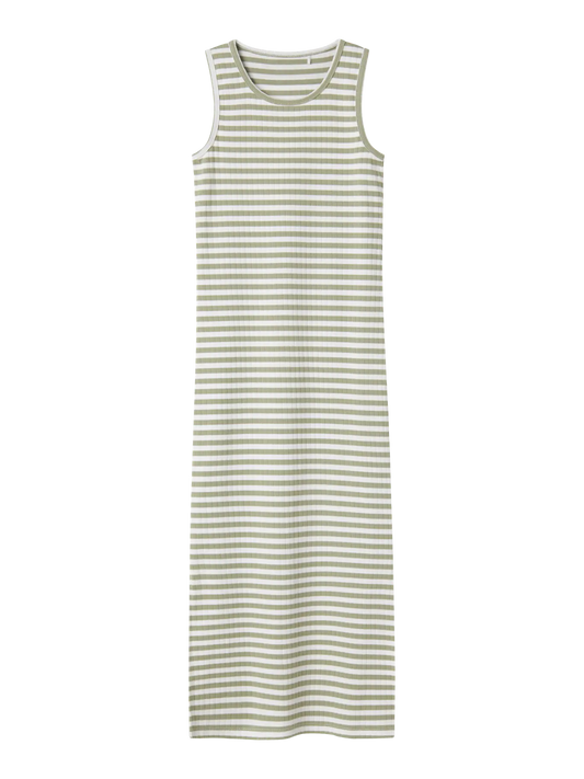 Name it: Maxi dress stripes green/ white