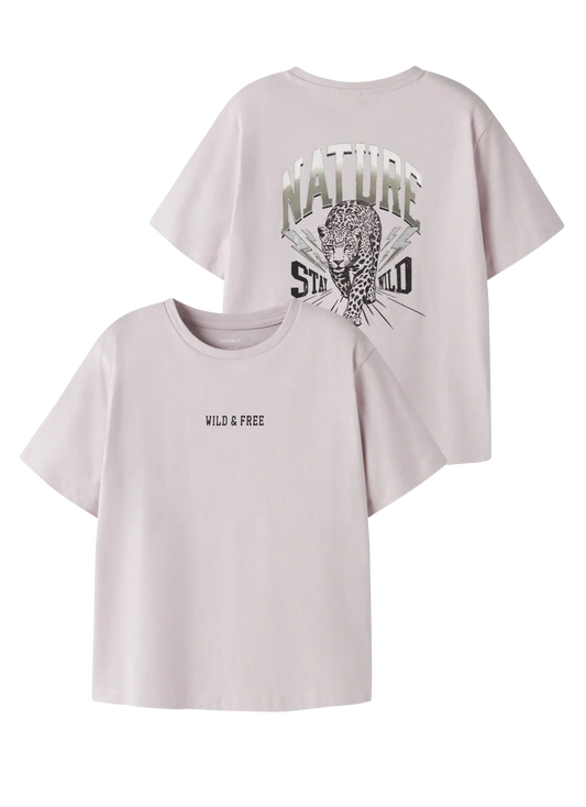 Name it: shirt loose fit tiger lila
