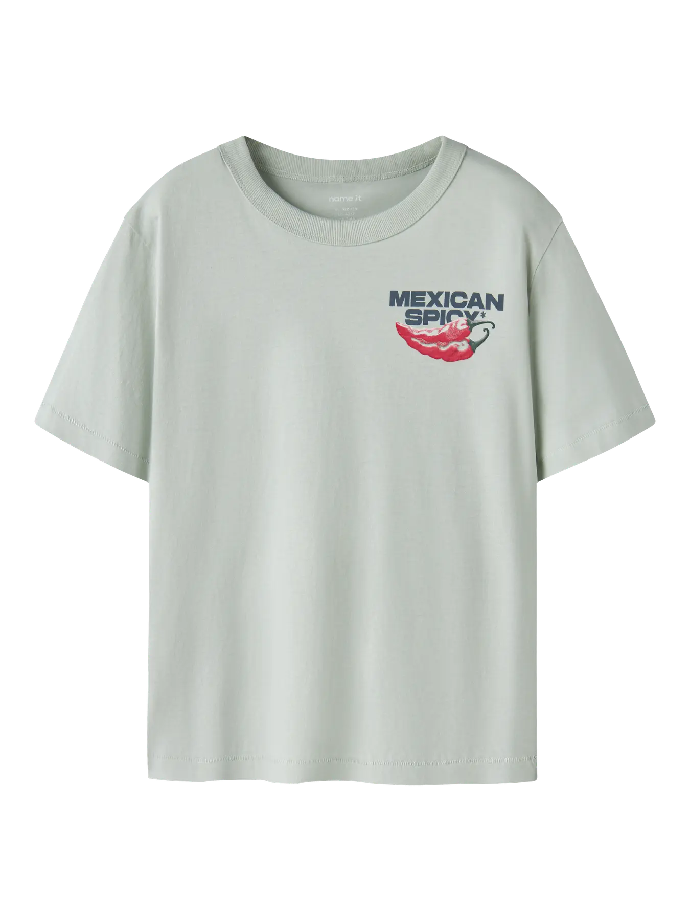 Name it: t-shirt Chili peper licht blauw