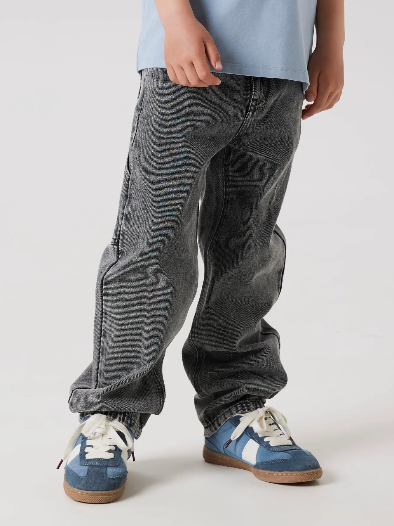 Name it: DAX : jeans straight skate: medium grey denim