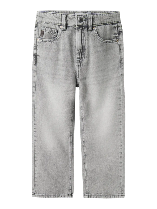 Name it: Vince: straight light grey denim