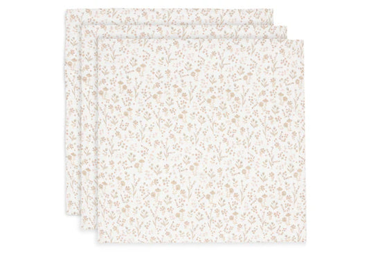 Jollein: Hydrofiele multidoek  "Bloomy" 70 x 70 cm ( 3 stuks)