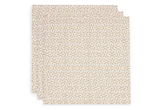 Jollein:Hydrofiele Doek Small 70x70cm - Soft Plumes - 3 Stuks
