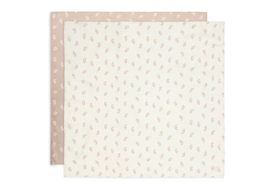 Jollein: Hydrofiele multidoek: twig wild rose 115 x 115: 2 stuks