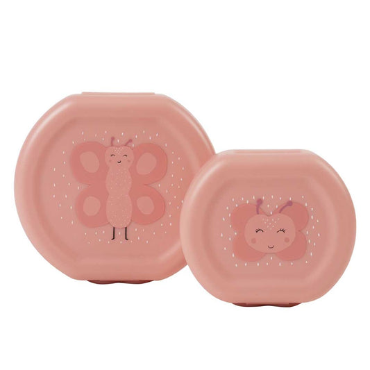 Trixie: snackdoos met clip 2 stuks: Mrs. Butterfly