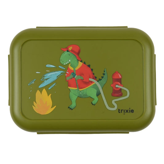 Trixie: brooddoos met clips:Fireman Mr. Dino