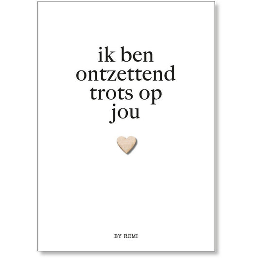 By Romi: Ik ben ontzettend trots op jou