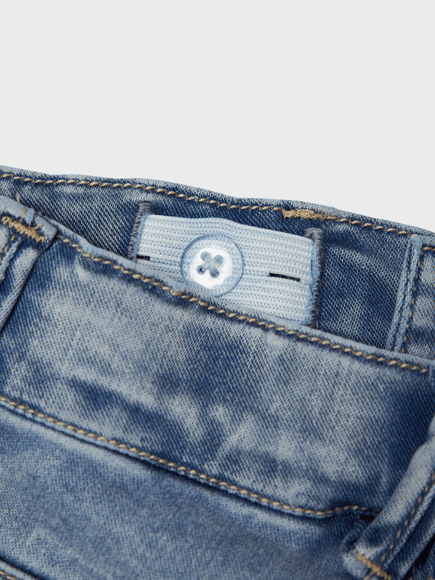 Name it: FALKE: jeans bootcut: Light Blue Bleached Denim