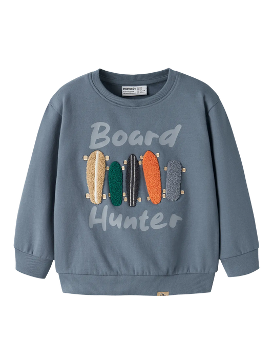 Name it: sweater " board hunter" blue
