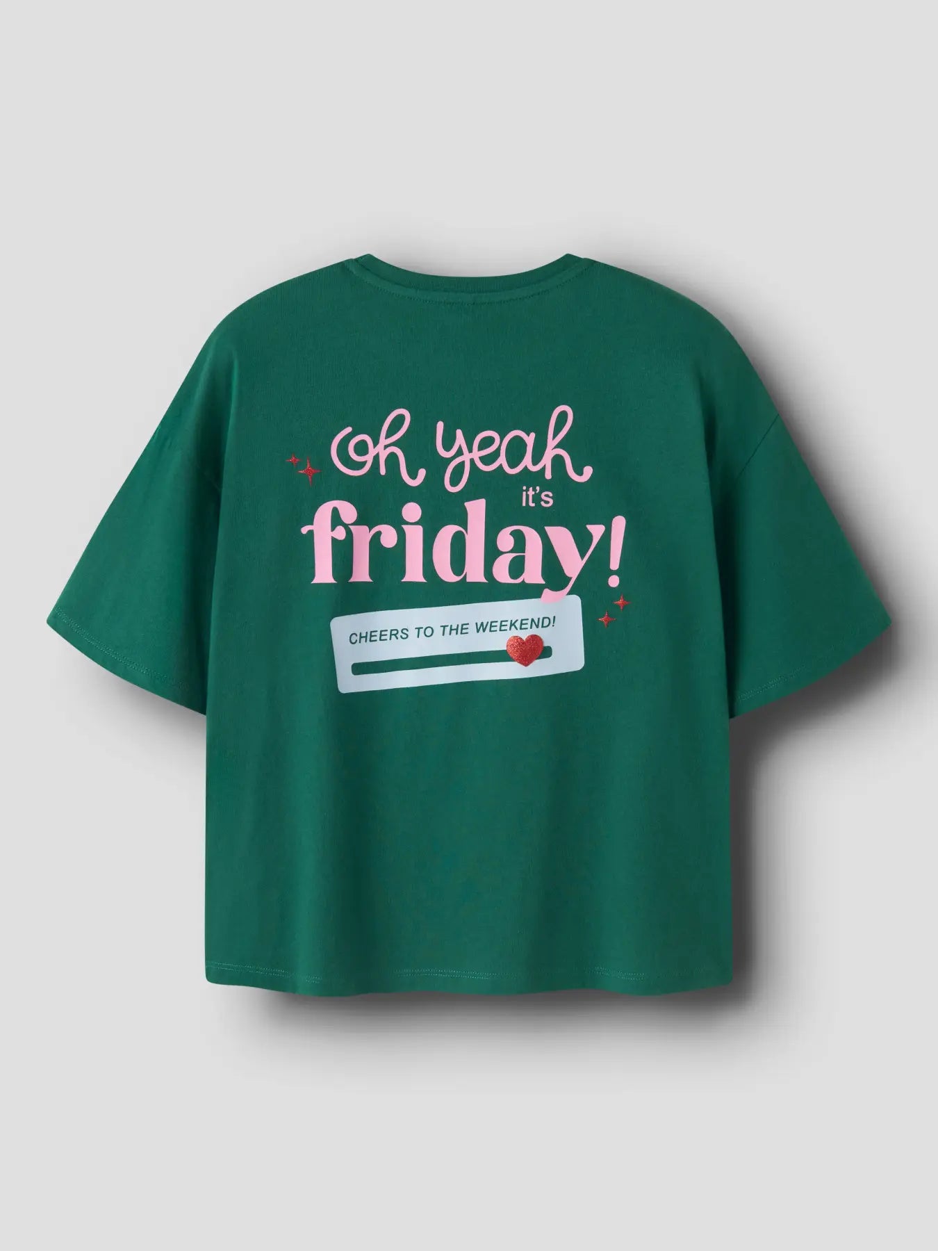 Name it: shirt green "Weekend"