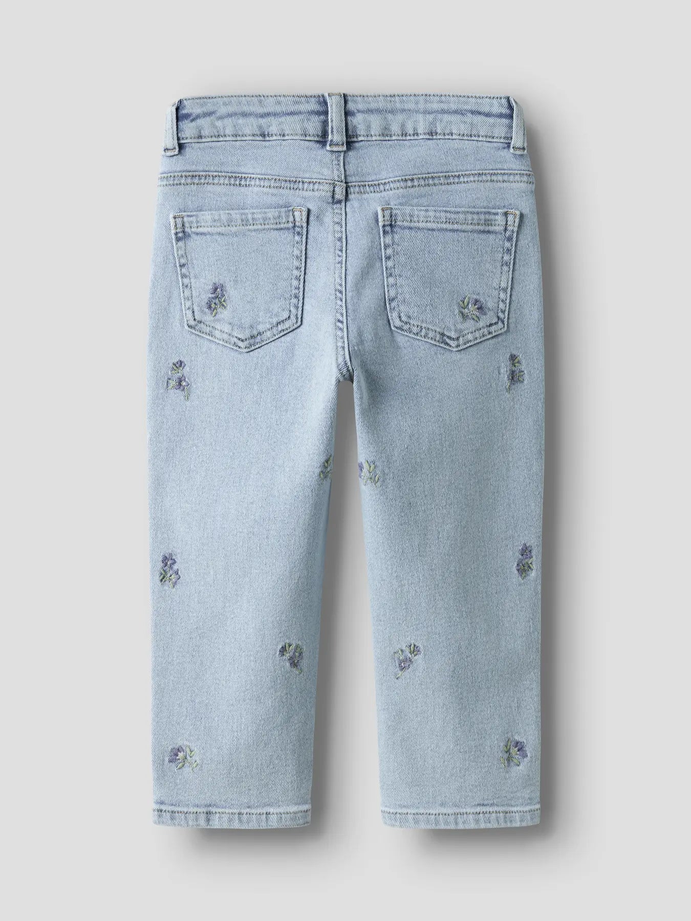 Name it:IMKE: Mom jeans flower light blue denim
