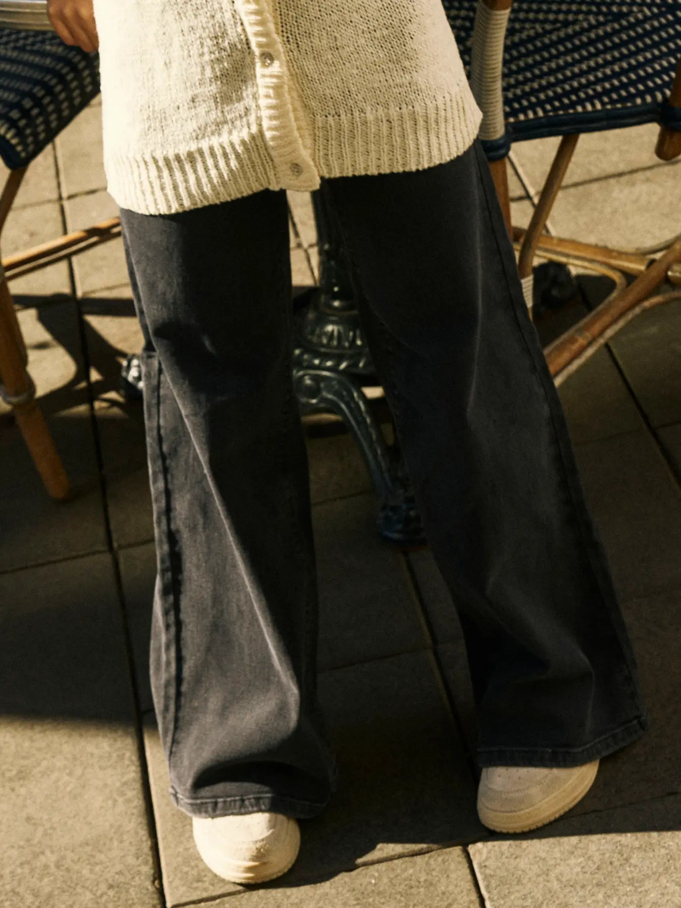 Name it: Jane: X-wide jeans black denim