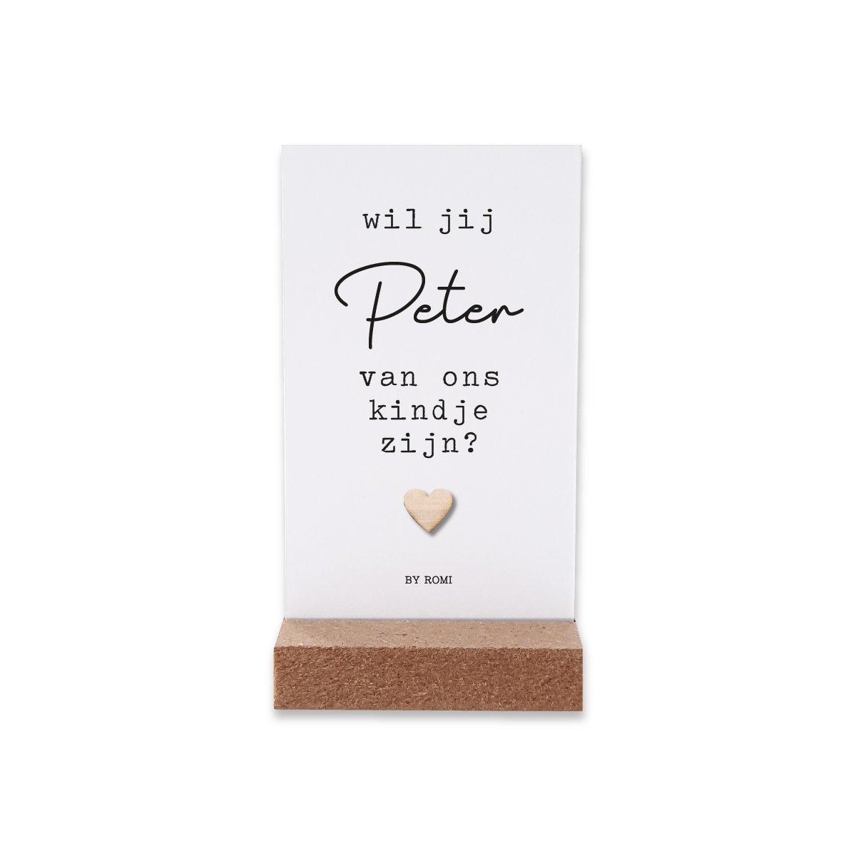 By Romi : wensdoosje: wil jij peter zijn?