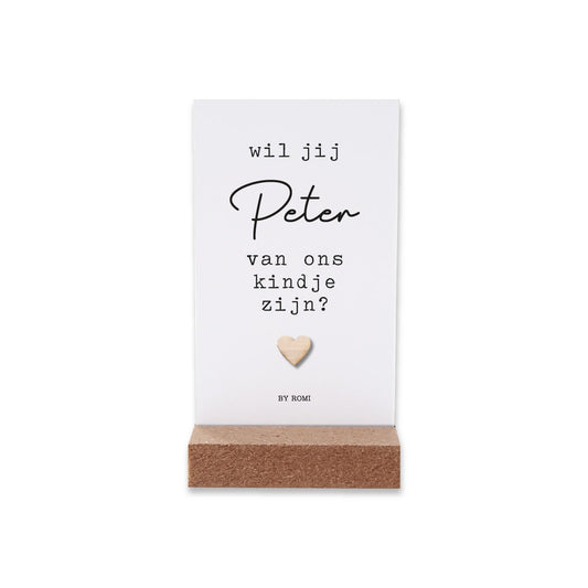 By Romi : wensdoosje: wil jij peter zijn?