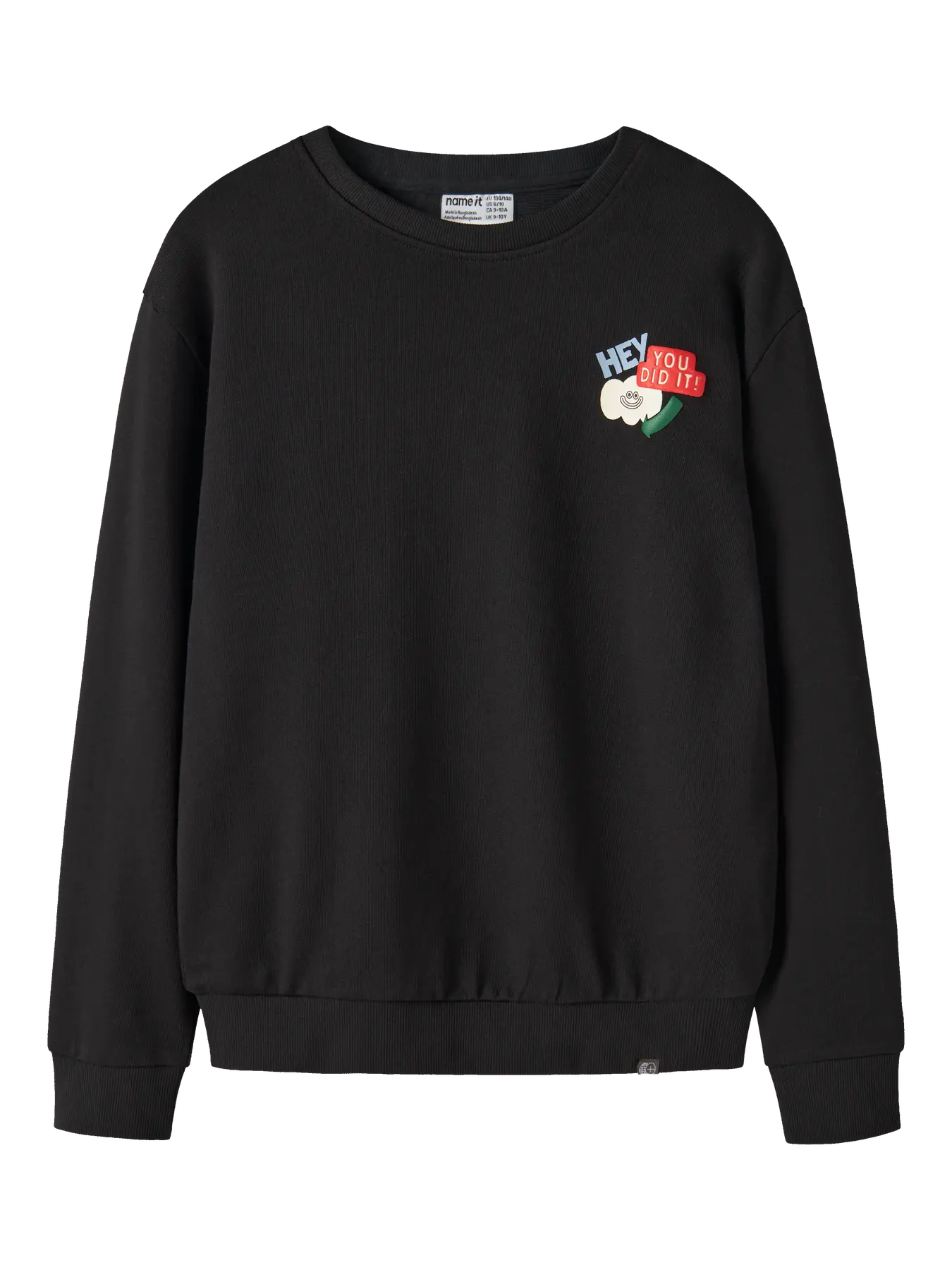 Name it: Sweater "Hey you did it" black