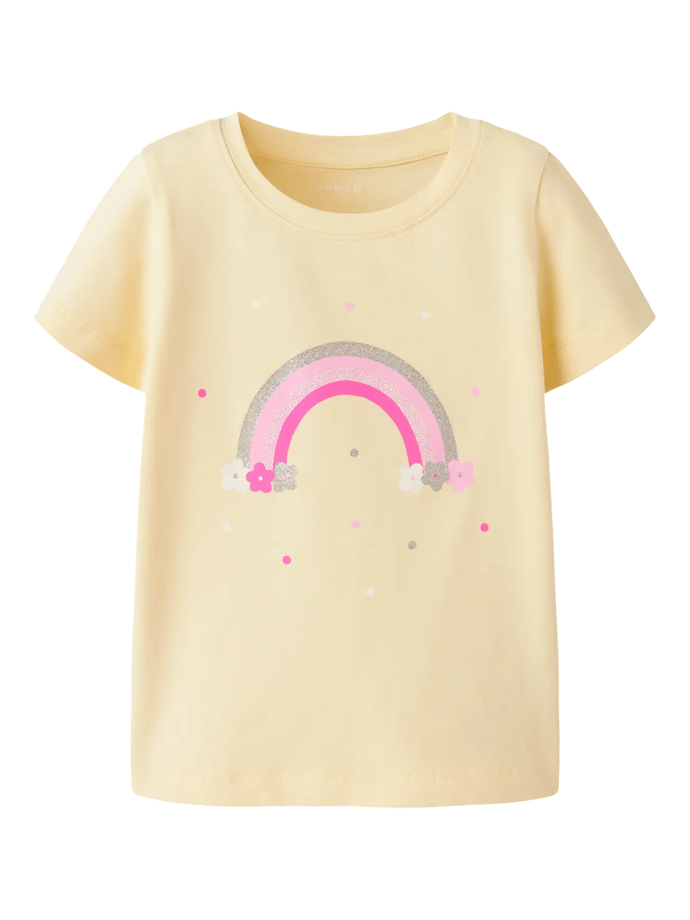 Name it: shirt "regenboog" geel