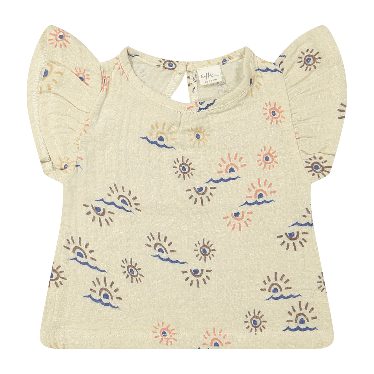 Riffle Amsterdam: T-shirt Joan muslin sunshine