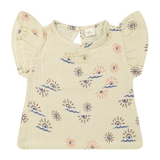 Riffle Amsterdam: T-shirt Joan muslin sunshine