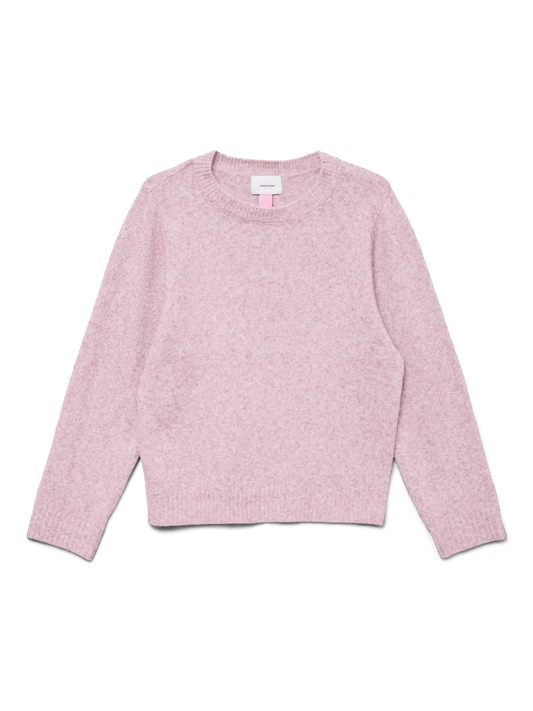 Vero Moda girl : sweater super soft: pink melange