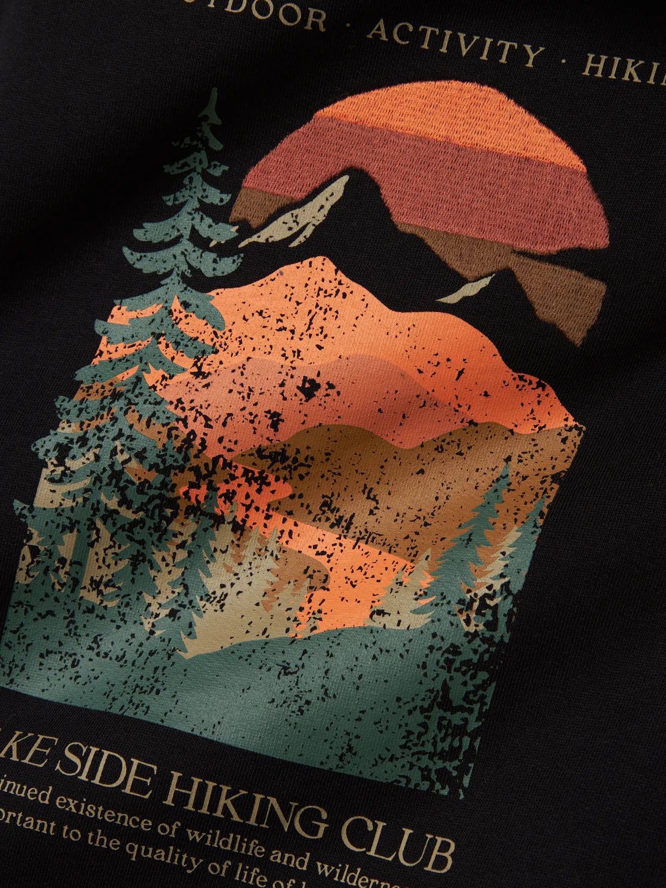 Name it: Hoodie black "Lake side"