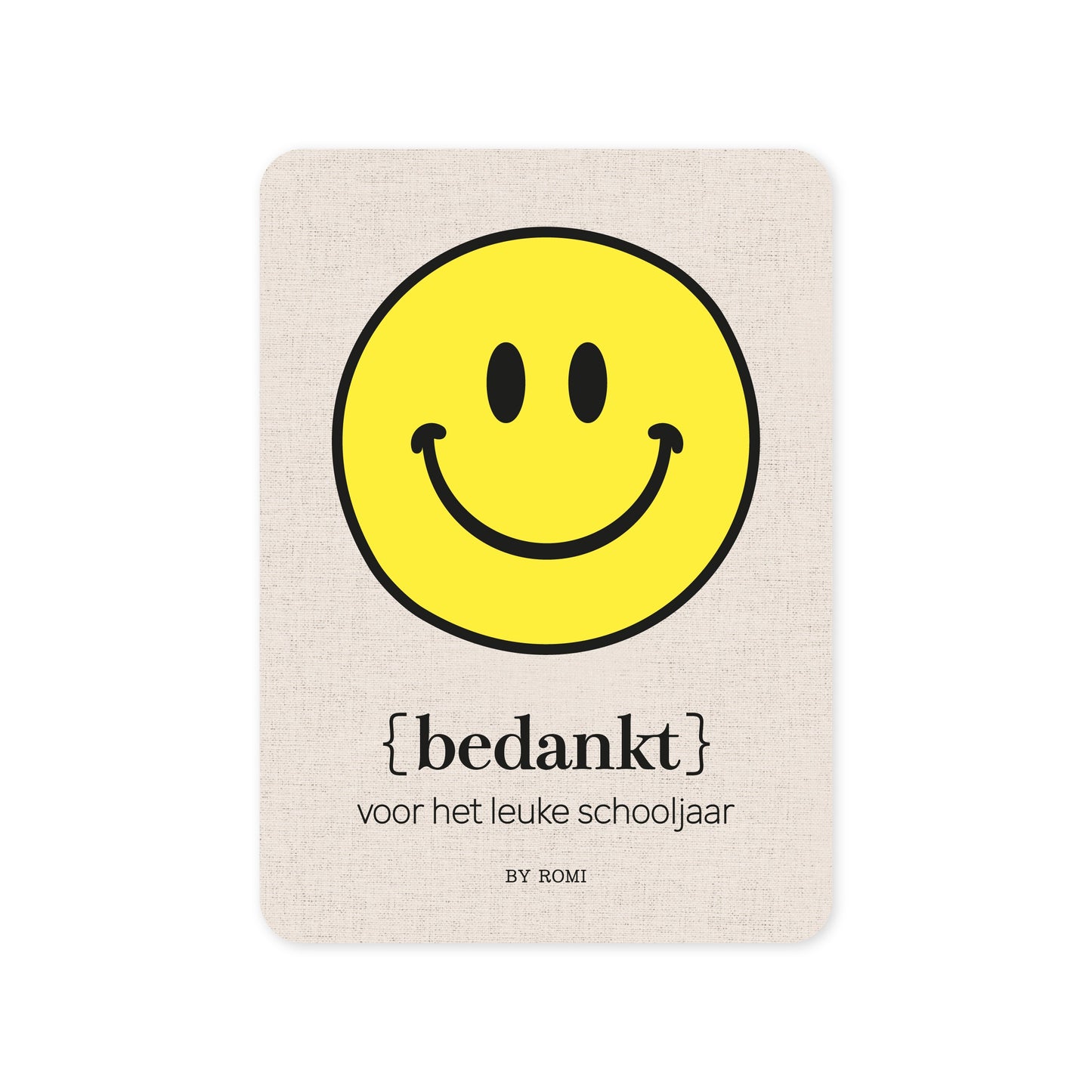 By Romi :Smiley: Bedankt voor het fijne schooljaar