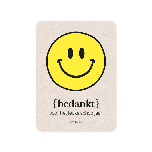 By Romi :Smiley: Bedankt voor het fijne schooljaar