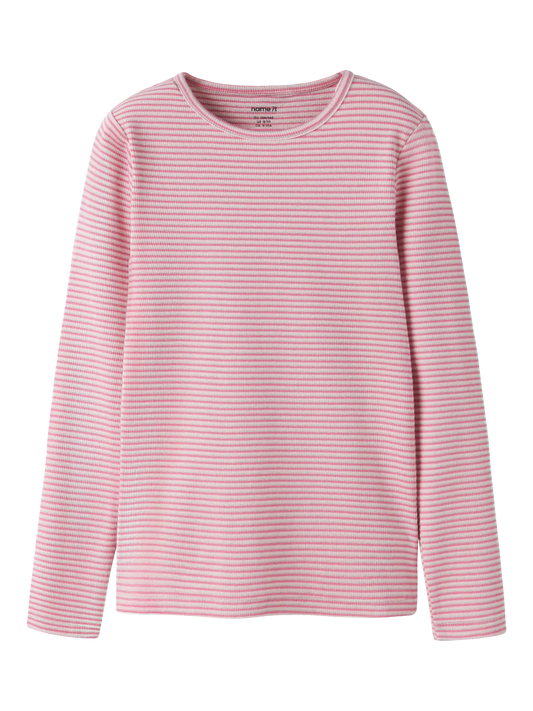 Name it: longsleeve streep glitter pink