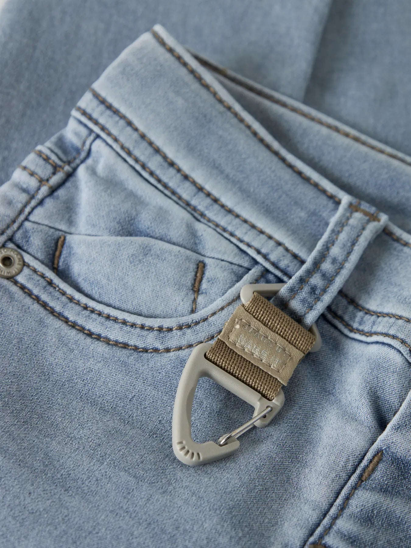 Name it:MILL Slim jeans light blue bleached denim