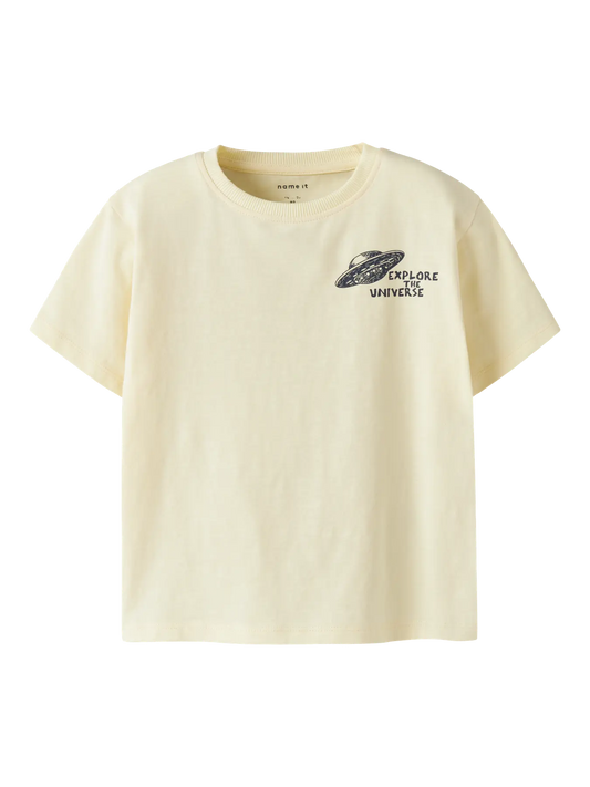 Name it: shirt "Universe" geel