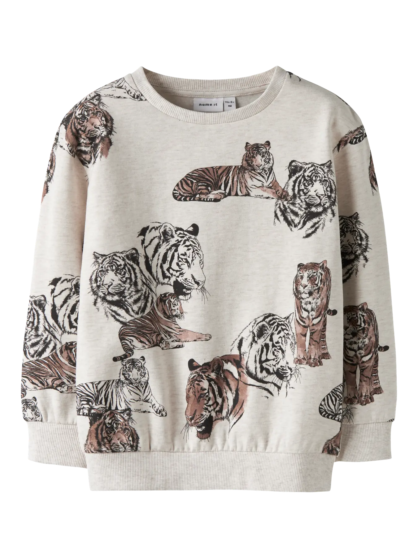 Name it: sweater tijger peyote melange