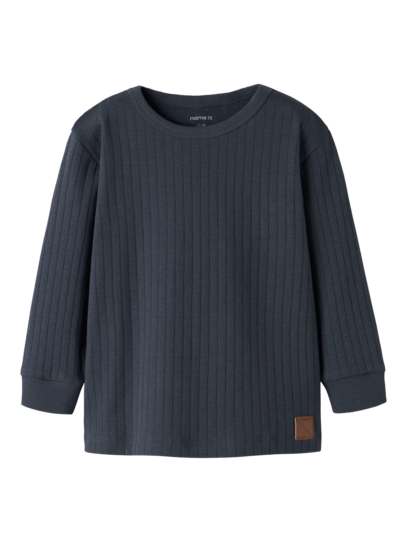 Name it: Longsleeve blue rib