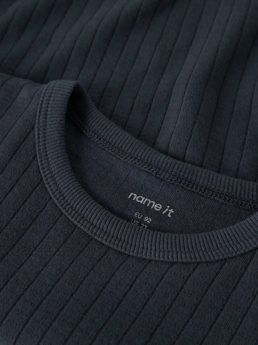 Name it: Longsleeve blue rib