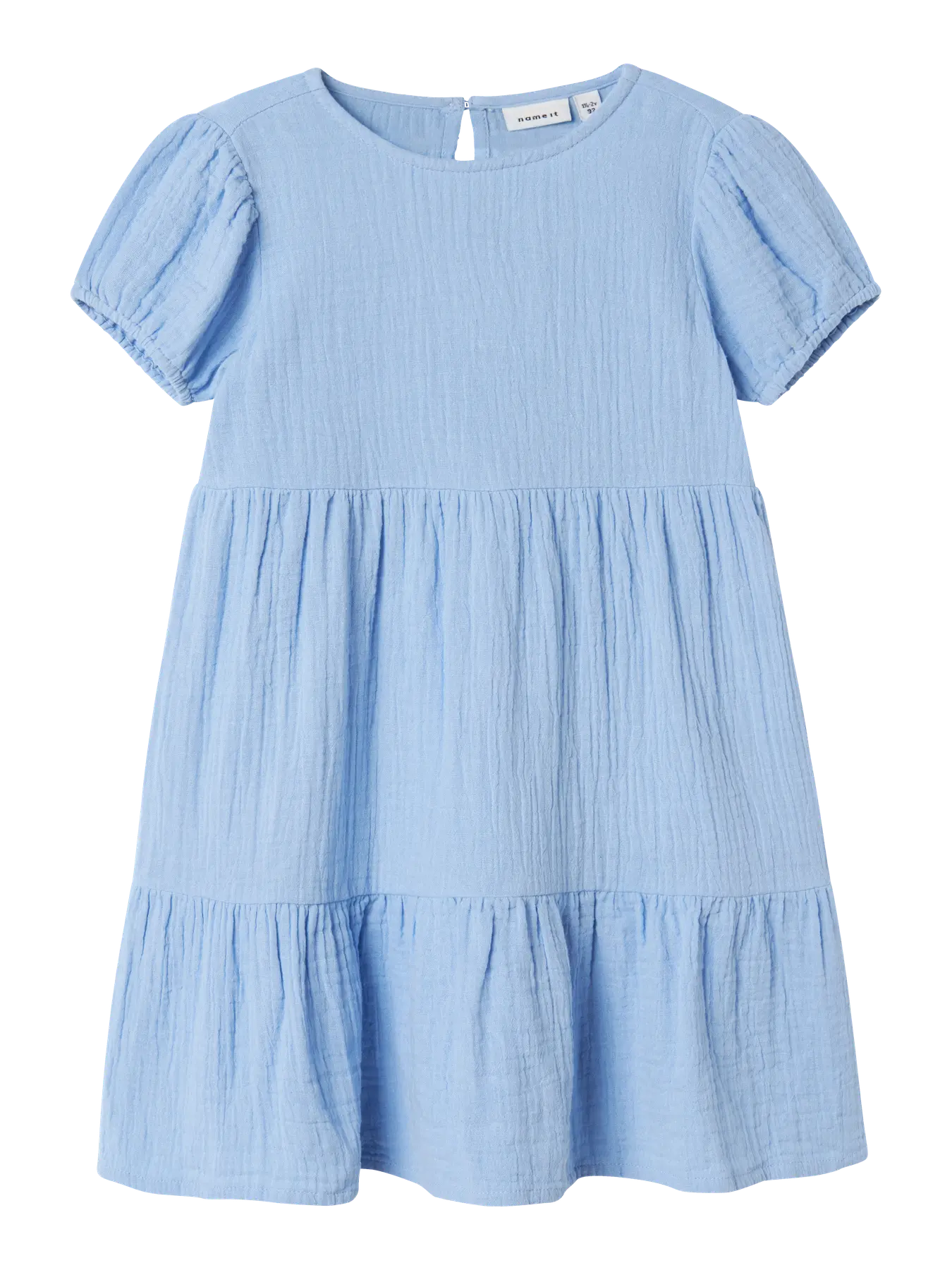 Name it: jurk blauw tetra stof