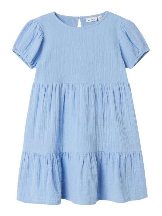 Name it: jurk blauw tetra stof