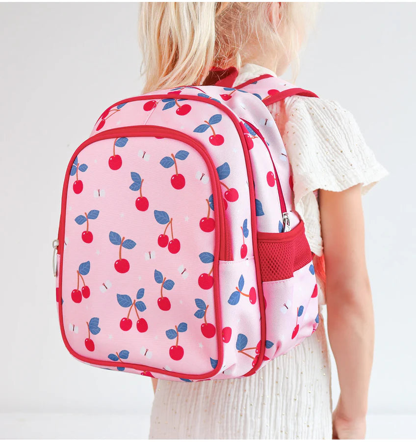 A Little Lovely Company: rugzak "kersen"+ geïsoleerd compartiment