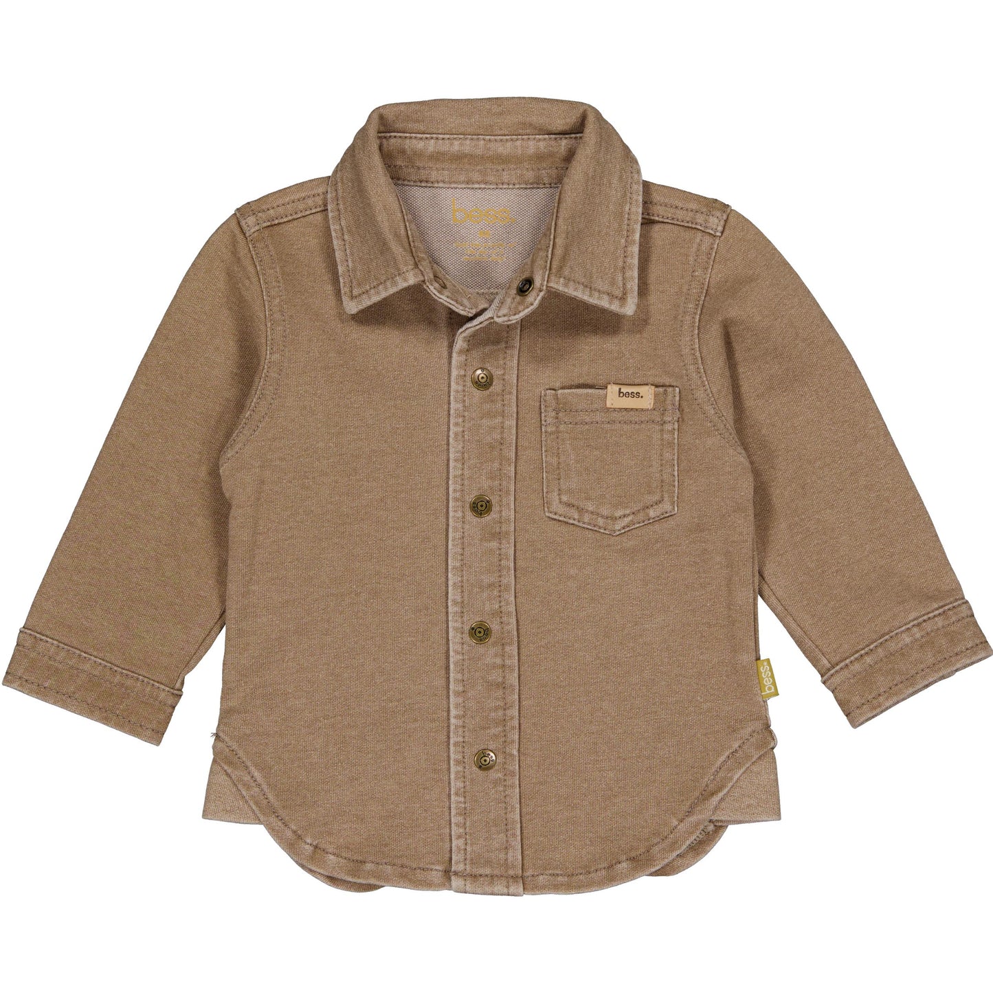 Bess: hemd soft coffie brown