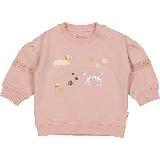 Bess: sweater Misty rose horse