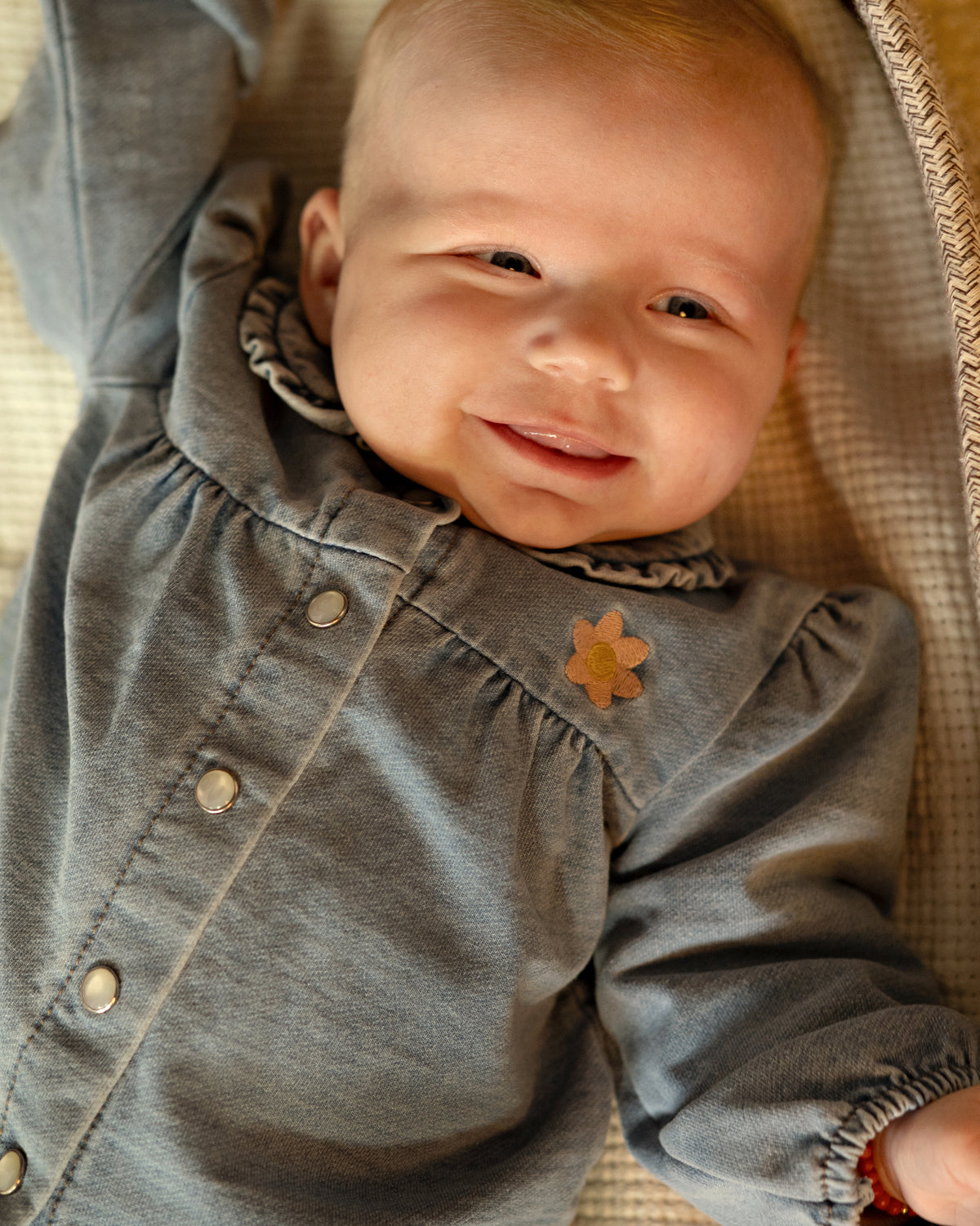 Bess: Blouse soft denim
