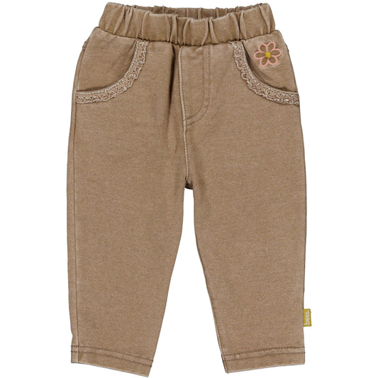 Bess: soft pants coffee brown