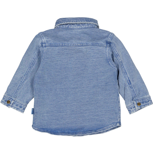 Bess: soft jeans hemd blue denim