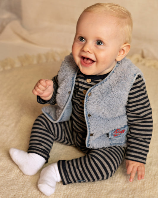 Bess: Teddy jacket jeans blue