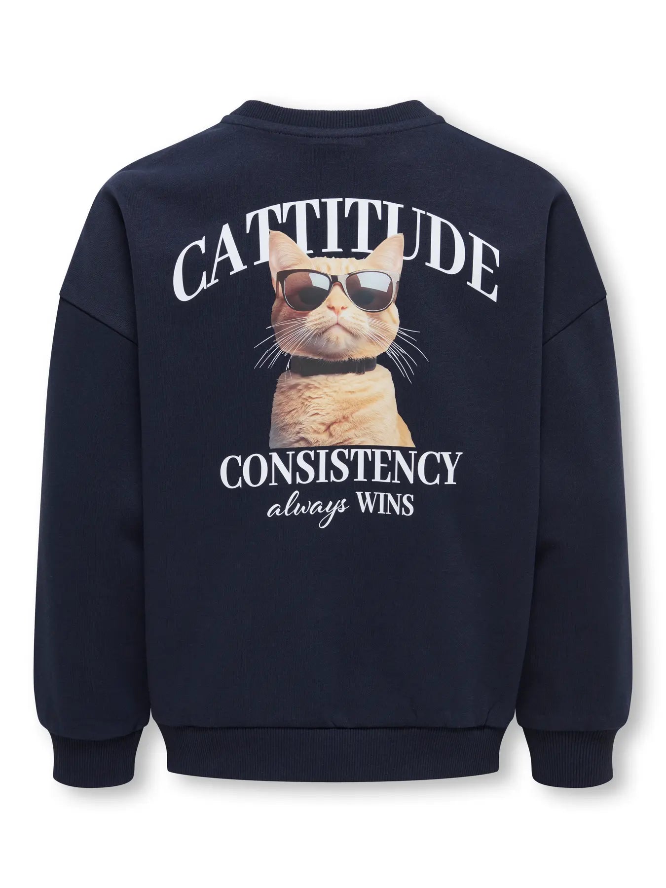 KidsOnly: sweater with backprint " Cattitude"